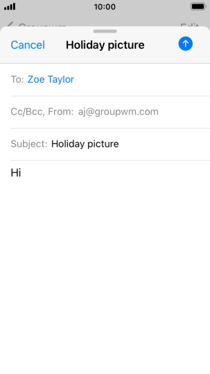 Press and hold the text input field until a pop-up menu is displayed.