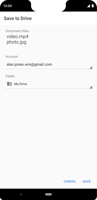 Press the field below 