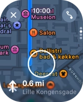 Follow the instructions on the screen to go to the required destination.