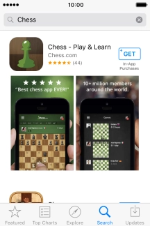 Press the required app.