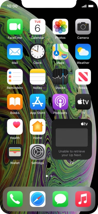 If you're using a Widget Stack: slide up or down on the stack to select the required widget.