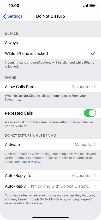 Press Auto-Reply To.