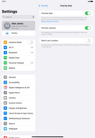 Press the indicator next to Press the indicator next to