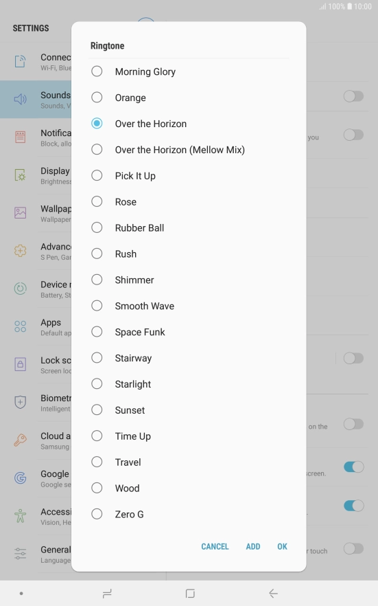 Press ADD. Press ADD.