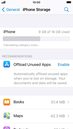 Press the required app.