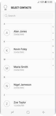 Press the field above 