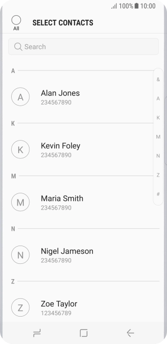 Press the field above 