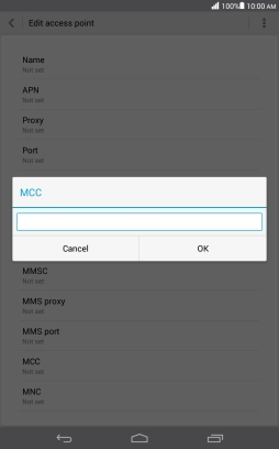 Key in 505 and press OK.