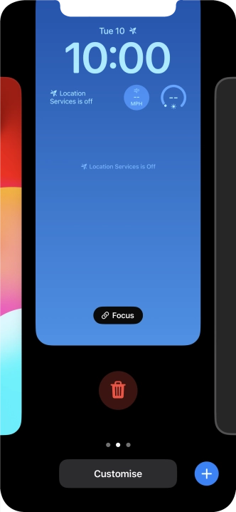 Press the delete icon.