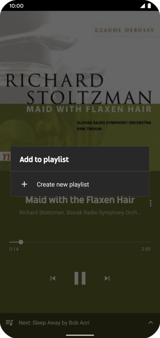 Press Create new playlist.