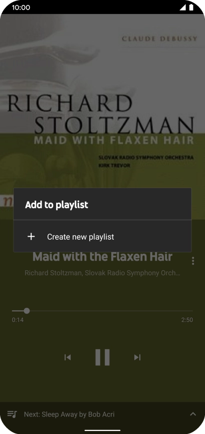 Press Create new playlist.