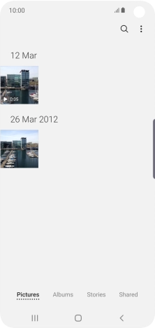 Press Albums and go to the required folder. Press Albums and go to the required folder.