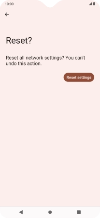 Press Reset settings.