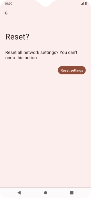 Press Reset settings.
