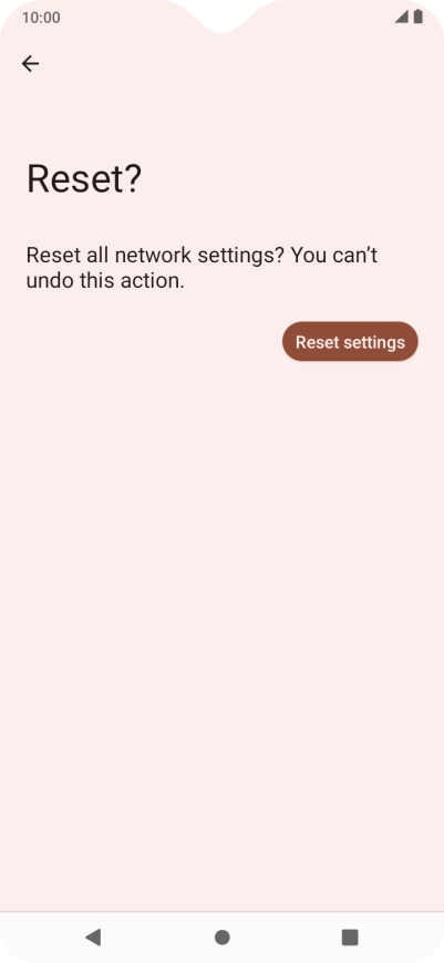 Press Reset settings.