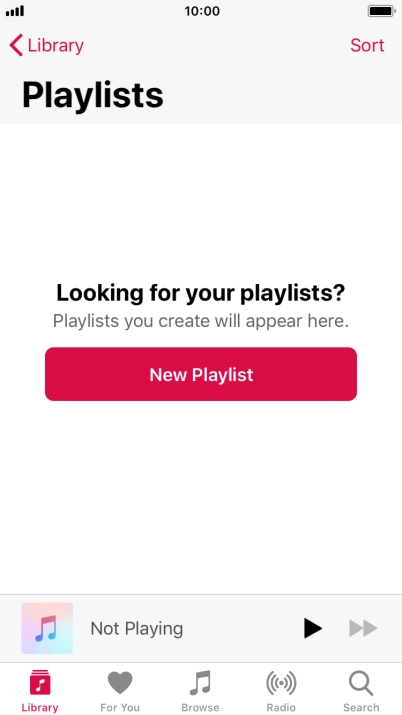 Press New Playlist.