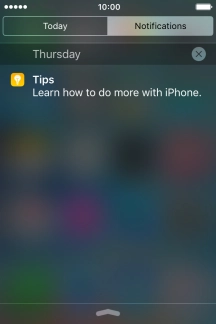 Press the required notification and follow the instructions on the screen to use the selected function.
