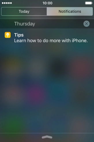 Press the required notification and follow the instructions on the screen to use the selected function.