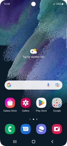 Slide two fingers downwards starting from the top of the screen.
