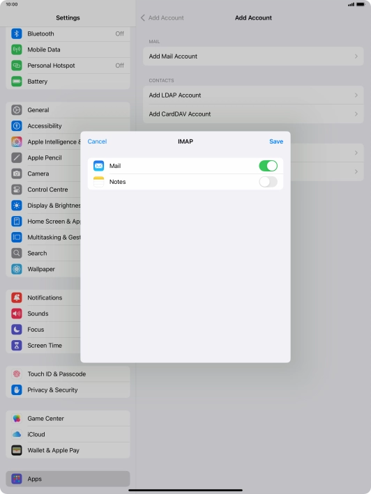 Press Save. Your email account has now been set up. To select more settings for incoming and outgoing server, proceed with the following steps.