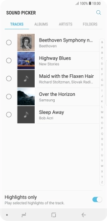 Press the required ring tones to hear them. Press the required ring tones to hear them.