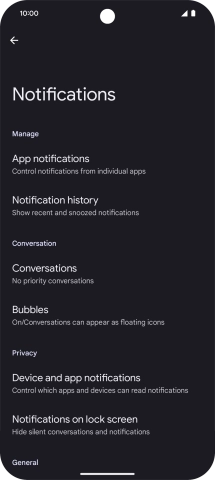 Press App notifications.