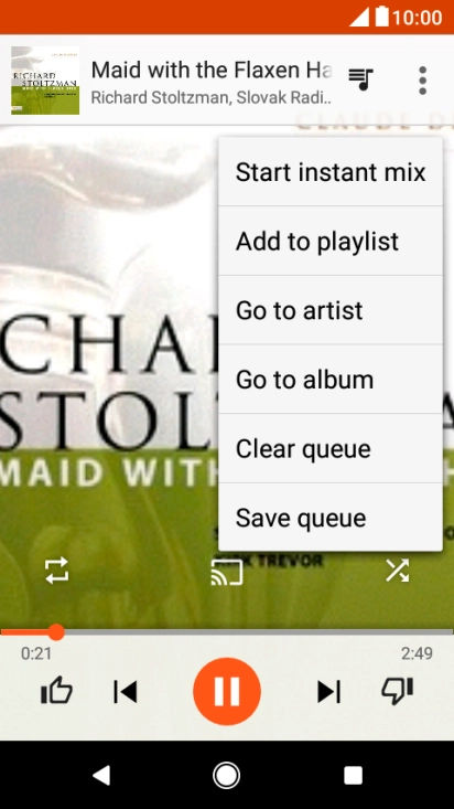 Press Add to playlist.