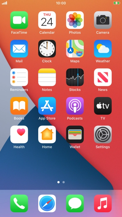 When the battery charging icon is displayed, the battery is charging.