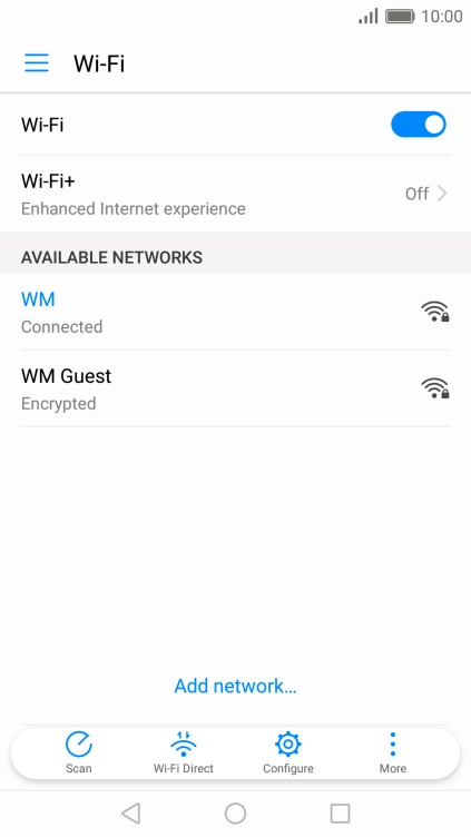 Press the Home key to return to the home screen.