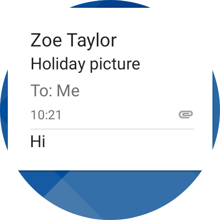 Slide your finger left on the screen.