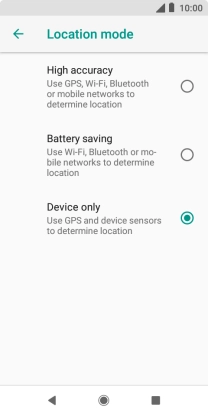 If you select High accuracy, your phone can find your exact position using the GPS satellites, the mobile network and nearby Wi-Fi networks. Satellite-based GPS requires a clear view of the sky.