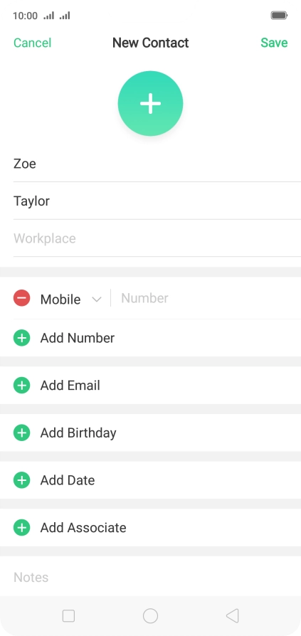 Press Number and key in the required phone number.