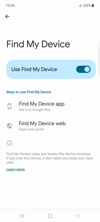 Press the Home key to return to the home screen.