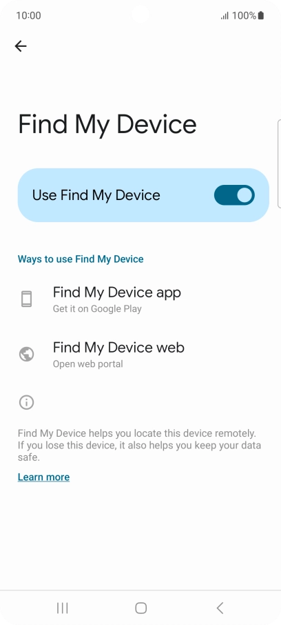 Press the Home key to return to the home screen.