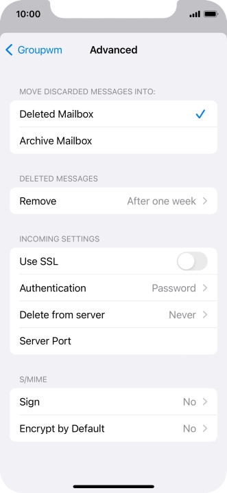 Press Authentication.