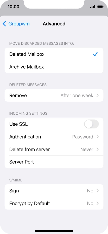 Press Authentication.