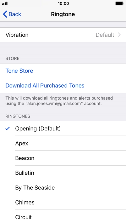 Press the required ring tones to hear them.