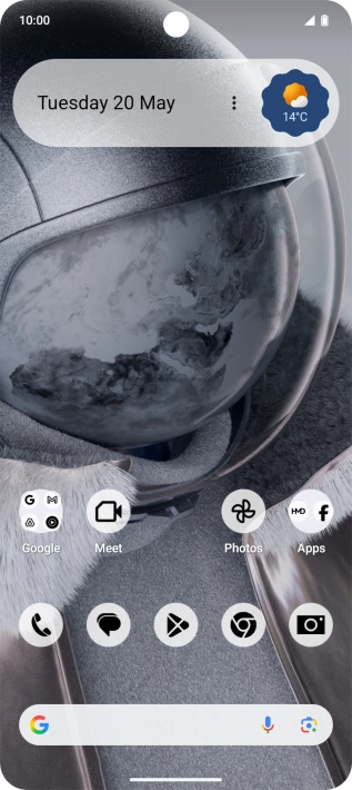 Slide two fingers downwards starting from the top of the screen.
