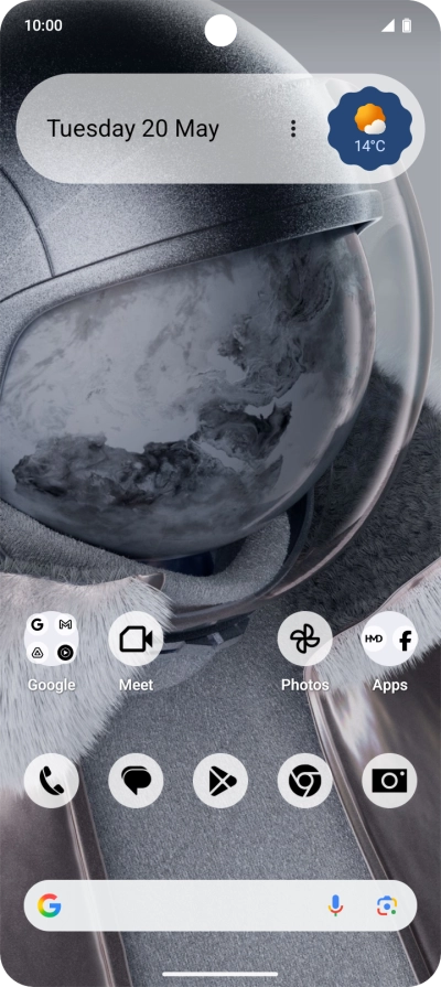 Slide two fingers downwards starting from the top of the screen.