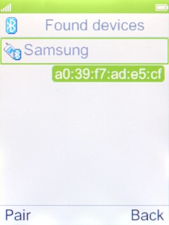 Select the required Bluetooth device and follow the instructions on the screen to pair the device with your phone. Select the required Bluetooth device and follow the instructions on the screen to pair the device with your phone.
