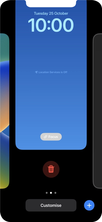 Press the delete icon.