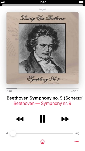 Press arrow right to go to the next audio file.