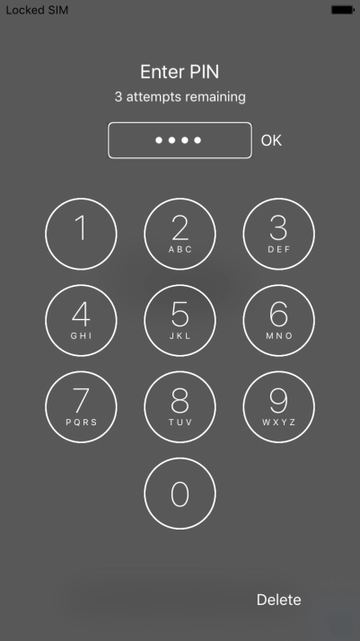 Key in your PIN and press OK.