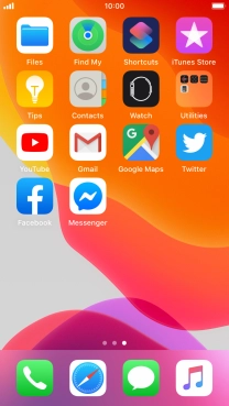 Press and hold any app.