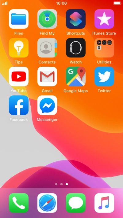 Press and hold any app.