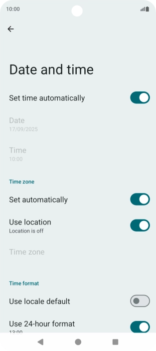 Press the Home key to return to the home screen.