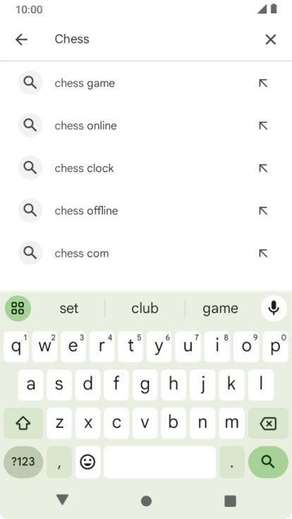 Key in the name or subject of the required app and press the search icon. Key in the name or subject of the required app and press the search icon.