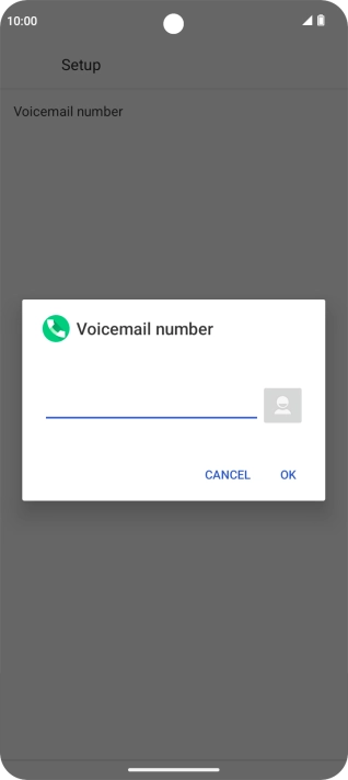 Key in +61414121121 and press OK.