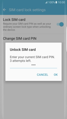 Key in your PIN and press OK.
