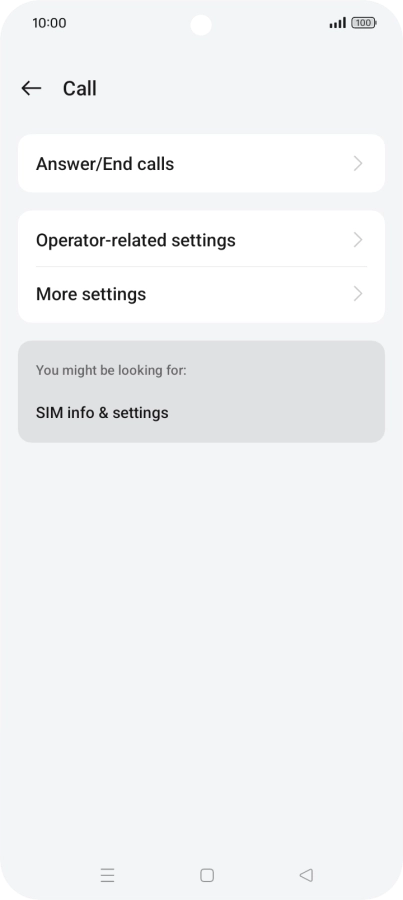 Press Operator-related settings.